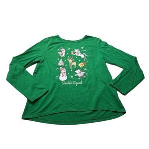 Holiday Time Christmas unicorn penguin shirt XXL 18